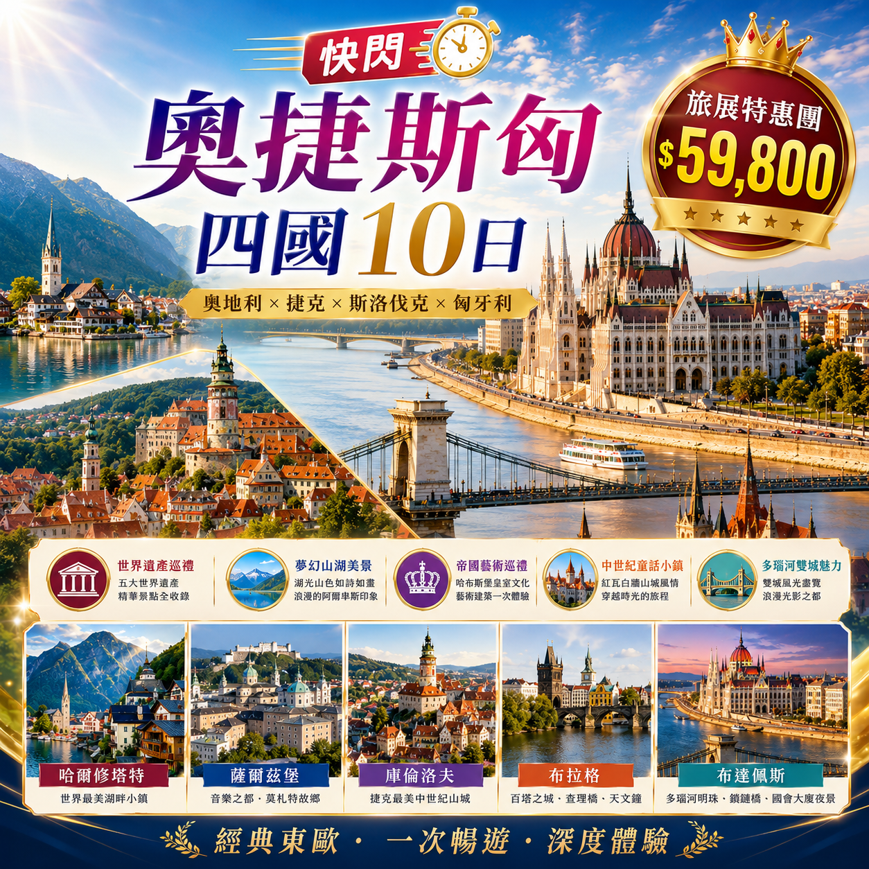 快閃奧捷斯匈四國10日
